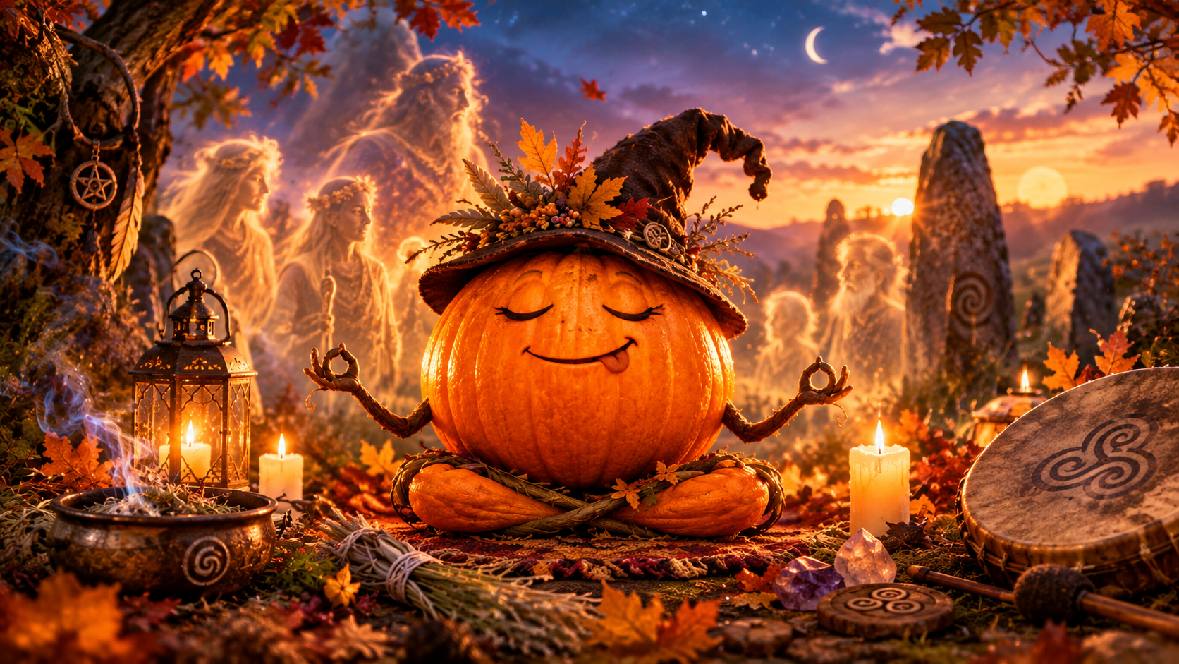 Schattengeflüster & Samhain-Zauber. Meditation im Stadtpark Pasing